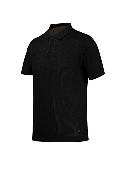 Çizgi Triko Ανδρικά καλοκαιρινά πλεκτά πόλο γιακά κανονική εφαρμογή