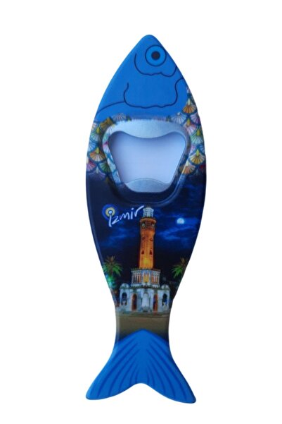 ella'nın çarşısı Balık Figürlü Açacaklı Izmir Magnet.izmir Magnet