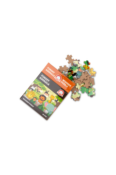 Hopiers Kidsmarvels Sliced Shoulder Textured 40-Piece Wooden Puzzle