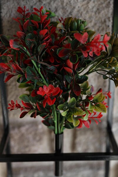 ALSHOP Dekoratif Metal Saksıda Yapay Çiçek Aranjman Duvar Saksısı DDS-M200