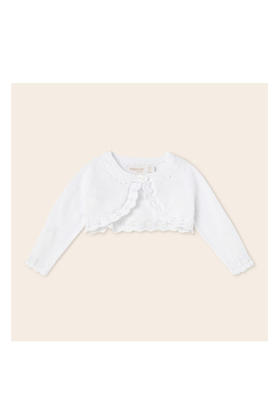 MAYORAL سترة محبوكة باللون الأبيض