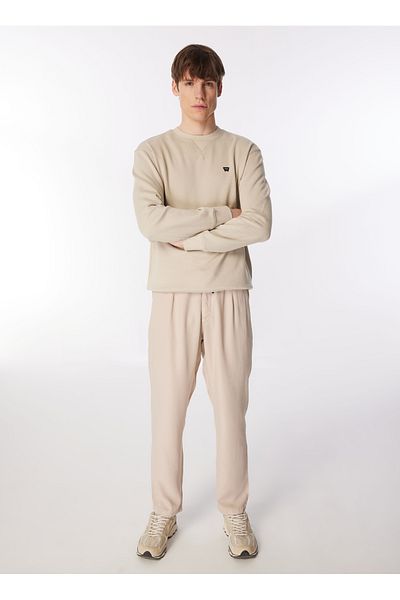 WRANGLER Beige Crew Neck Men's Sweatshirt - W 661205543614