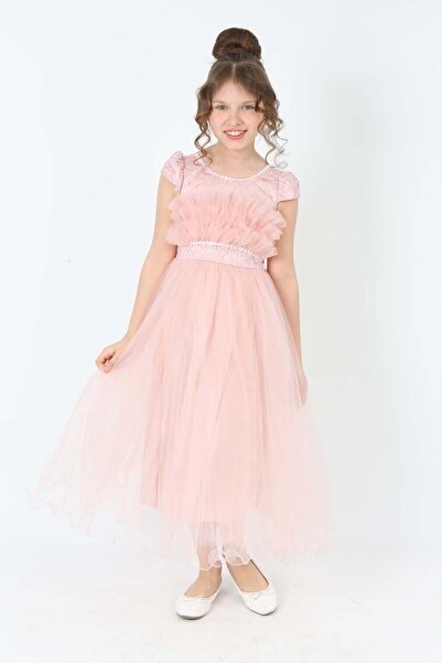 Joui Co Çocuk Abiye Elbise Çocuk Düğün&Nikah Balo Kıyafeti 6 Yaş-7 Yaş-8 Yaş-9 Yaş-10 Yaş