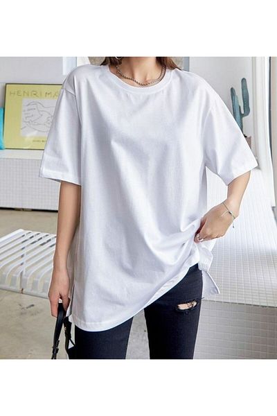 THE WHITE Tricou alb oversize pentru femei
