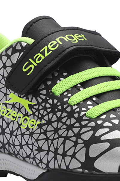 Slazenger CRYSTAL Unisex Children's Football Shoes - Black/Green