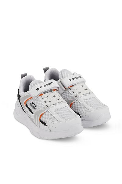 Slazenger KENDALL Unisex Kids Sneakers - White/Orange Shoes