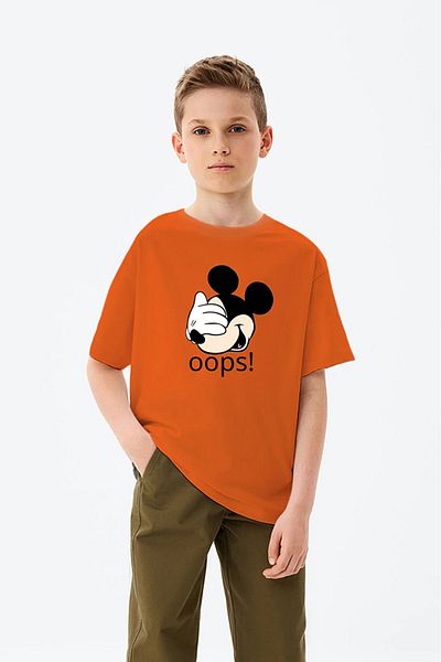 BENROMA 1 tricou este un cadou pentru achiziții de 6 și mai sus în coș - Tricou pentru copii unisex cu imprimeu Oops
