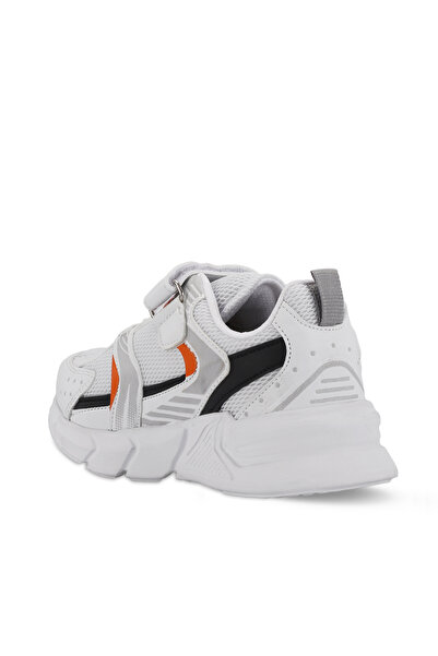 Slazenger KENDALL Unisex Kids Sneakers - White/Orange Shoes