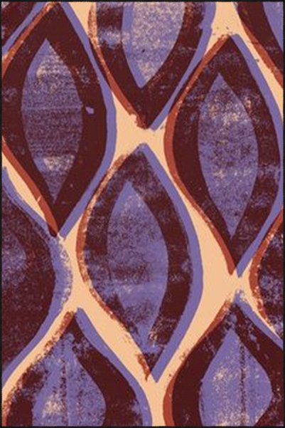 Rugs Modern Halı Covor decorativ lavabil cu model modern, de culoare violetă ...
