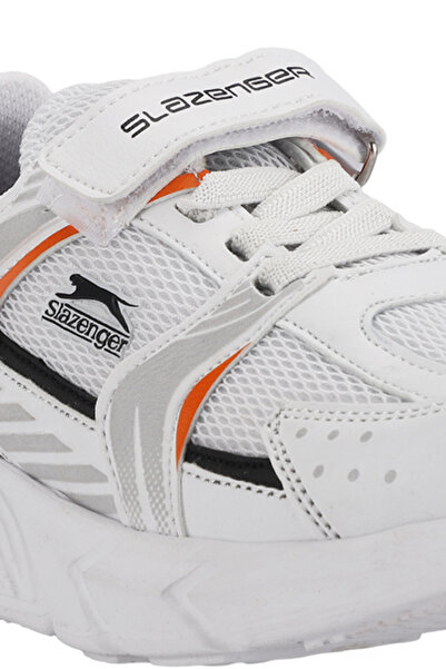 Slazenger KENDALL Unisex Kids Sneakers - White/Orange Shoes