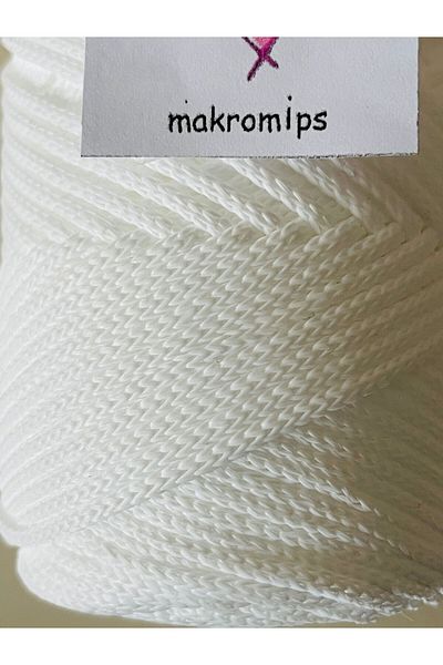Makromİps 1.Quality Premium Polyster Macrame Thread - 100g 1.5mm Hobby Hand Knitted Bag