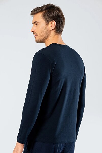 Cacharel Ανδρικό T-shirt Crew Neck 95% Cotton - Μακρυμάνικο