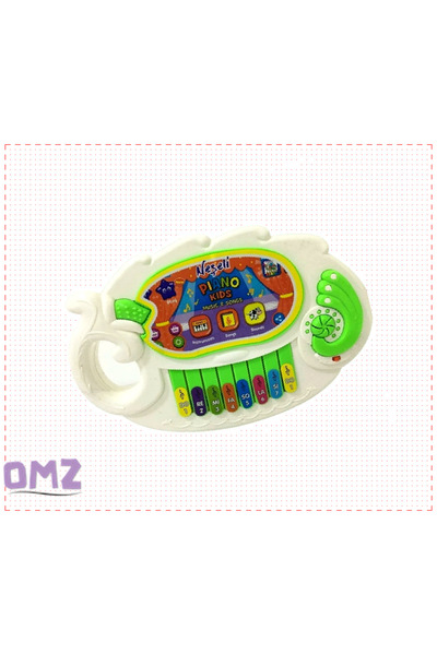 OMZ Eğitici Sesli Müzikli Ve Harf Notalı Piyano Kız Cocuk Erkek Cocuk Oyuncak...