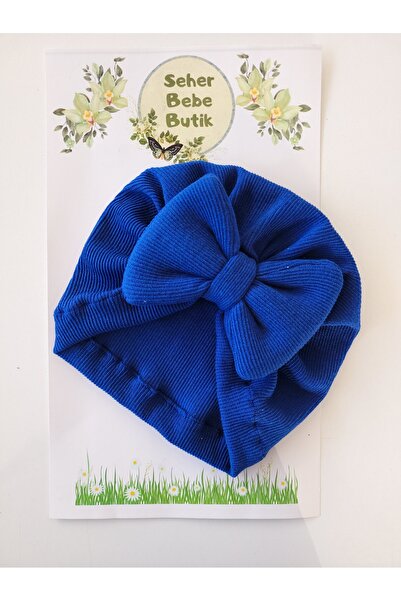 SeherBebeButik Kız Bebek & Çocuk Fiyonklu Renkli Bone - Yumuşak - Esnek