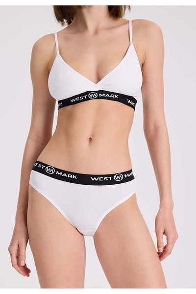 WESTMARK LONDON Γυναικείο Σετ Slip LILY 4 τεμαχίων Λευκό Βαμβακερό Elastane Blend