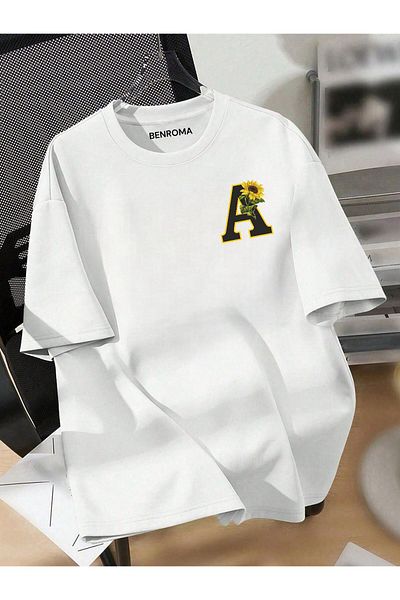 BENROMA Μπλουζάκι Unisex Oversize - Letter A Printed, 3-12 ετών