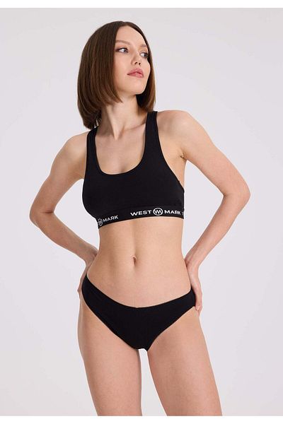 WESTMARK LONDON Slip pentru femei din bumbac Mini Rib, 5 piese - negru, alb, nud OLIVIA RIB MINI