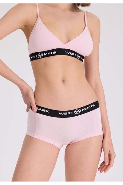 WESTMARK LONDON Set de chiloți hipster pentru femei LILY, 4 bucăți, din amestec roz de bumbac și elastan