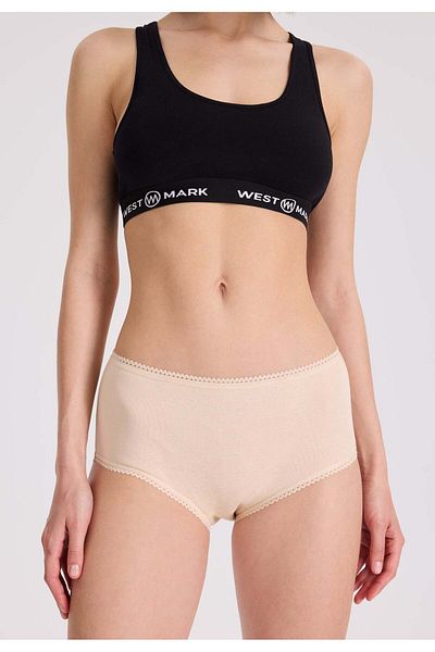 WESTMARK LONDON Slip din bumbac cu talie înaltă, 5 piese, mărime maxi, pentru femei - EVA RIB MAXI