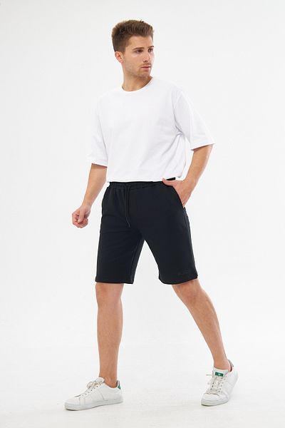 MRS CLOTHING Ανδρικά σορτς Comfort & Bermuda - Άνετα ελαστική μέση, μονόχρωμη στάμπα