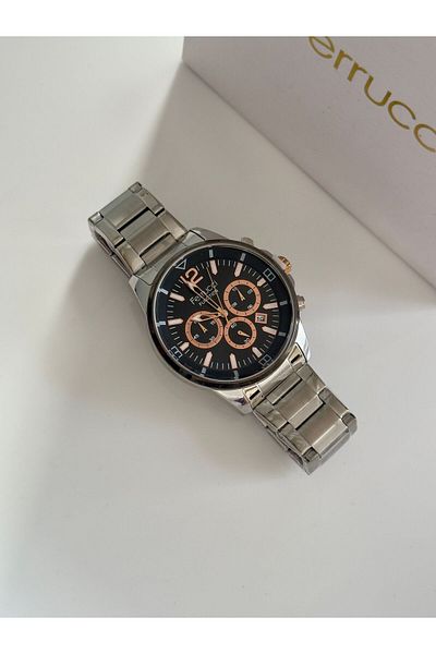 Ferrucci FERRUCCi̇ men's Wristwatch - Black, Inner Dial Silver
