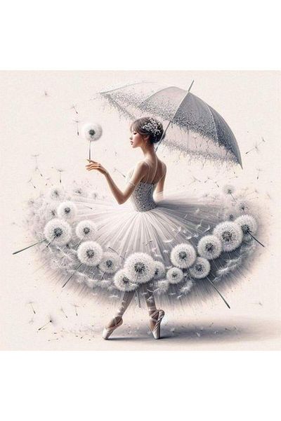 dialands 55x55cm Ballerina with Umbrella - DM208