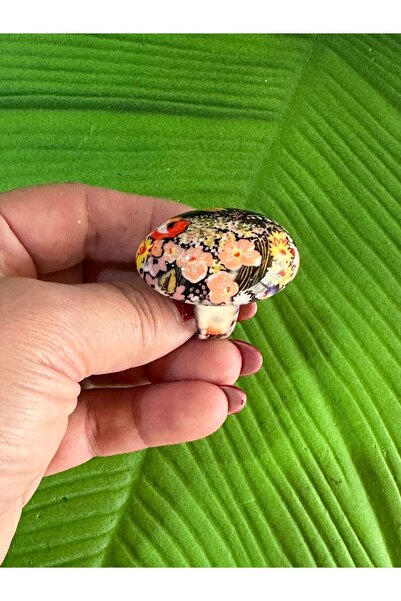 Gönülden Tasarım ÇİÇEK DESENLİ KADIN KEMİK YÜZÜK 21 CM