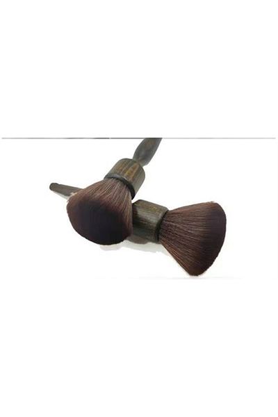 Nano Absolute Nape Brush Wooden Drawstring Nape Hair and Beard Hair Cleaning Brush for Barbers and Hairdressers