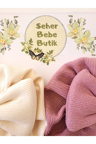 SeherBebeButik Kız Bebek & Çocuk Renkli Fiyonklu Bone 3'Lü Set