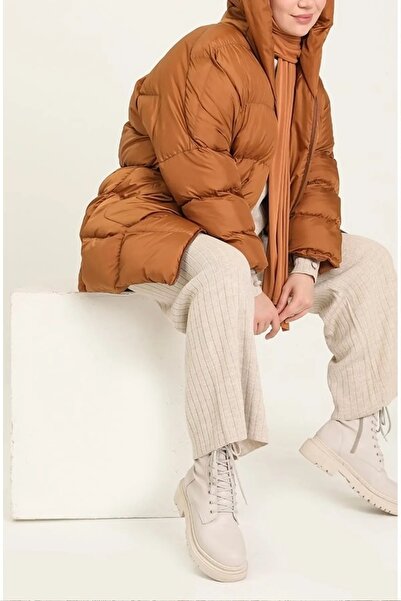 Swana Jachetă pufă supradimensionată, lungă și groasă, impermeabilă - Dimensi...