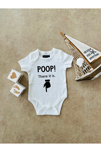 POOP! There It Is. - Özel Tasarım Bebek Body/Zıbın