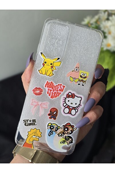 SUPER FRAME Xiaomi Redmi Note 11 Pro & Note 12 Pro 4G Uyumlu Baskılı Şeffaf T...