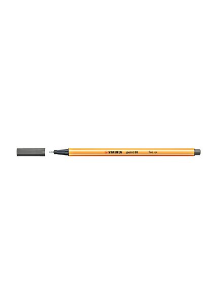 Stabilo 0.4 MM Dark Gray 88 Point Fine Pen - Felt Tip