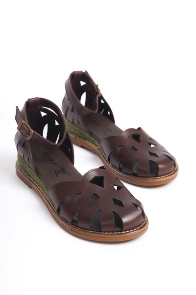 Elile Shoes Hakiki Deri Topuklu Sandalet 35-41-42-43-44 Numara