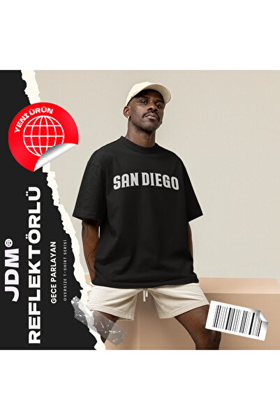 JDM San Diego Štampano Premium Oversize kroj reflektirajuća majica