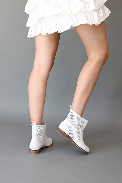 Elile Shoes Hakiki Deri 34-35-41-42-43-44 Numara Kadın Yazlık  Çizme