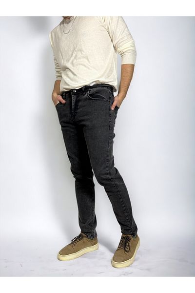 DVISION Ανδρικό Slim Fit Smoked Jean Παντελόνι