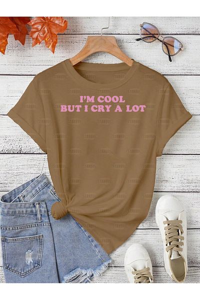 aynewmoda Cool Printed Oversize T-shirt