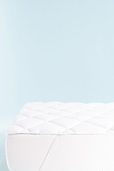 OTHELLO Optima White Quilted Elastic Mattress Pad 200X200 cm