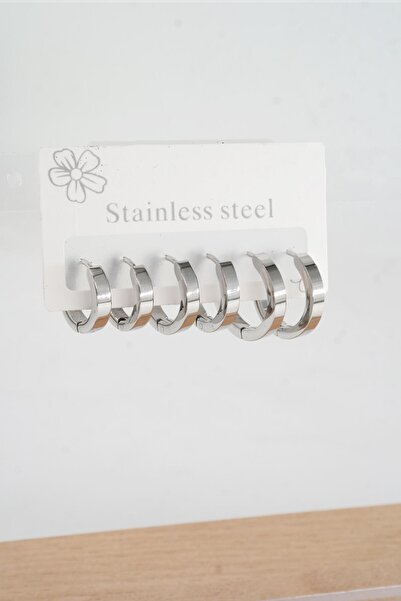By Zeyna Aksesuar Vip Series Women's Earrings - 316 L Steel, Anti allergenic,...