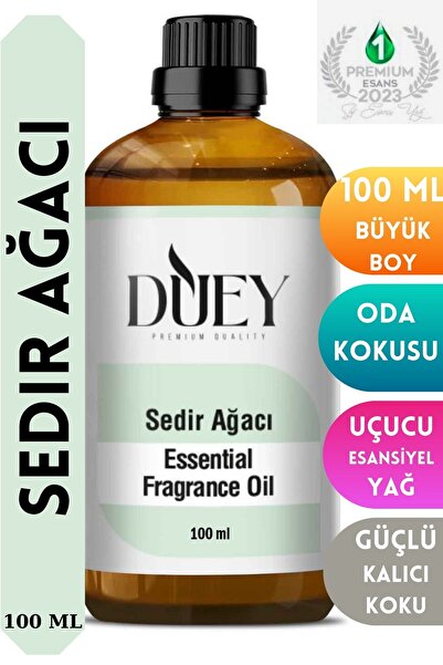 DUEY Sedir Ağacı Uçucu Yağ 100ML Buhurdanlık Yağı Difüzör Esansı Oda Kokusu E...
