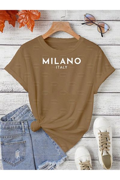 aynewmoda Milan Printed Oversize T-Shirt