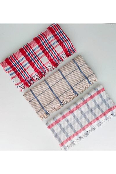 Mulberry Fringed Blanket Double 180 x 220