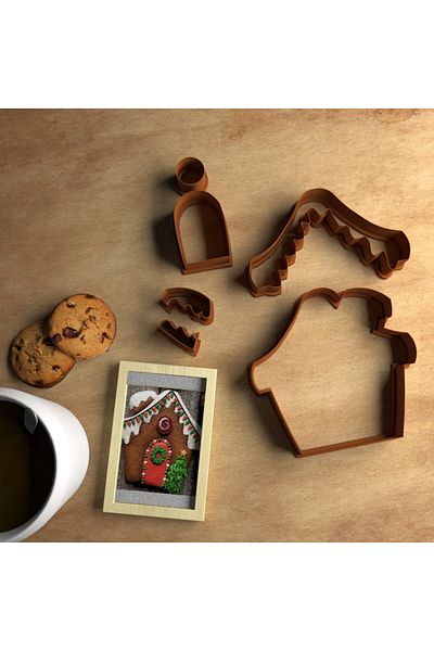 CookieKonsept New Year's Cookie House Mold