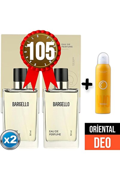 Bargello Parfüm 105x2 (2adet) Oriental 50 ml Edp + Oriental Deodorant 150ml