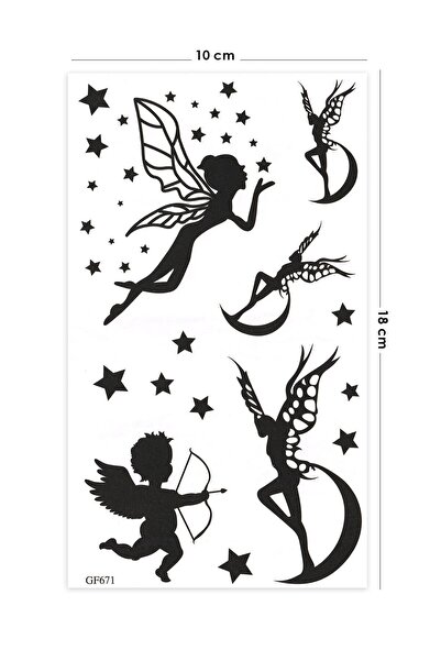 BP Tattoo Peri Kızı Çocuk Geçici Dövme Fairy Tattoo