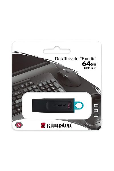 ulu DTX 64GB USB 3.2 Gen.1 Flash Memory DataTraveler Exodia KingstonDTX/64 USB Memory
