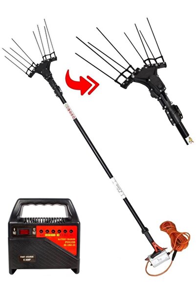 Elia Akülü Taraklı Zeytin Hasat Makinası Aküşarj Cihazı Hediye