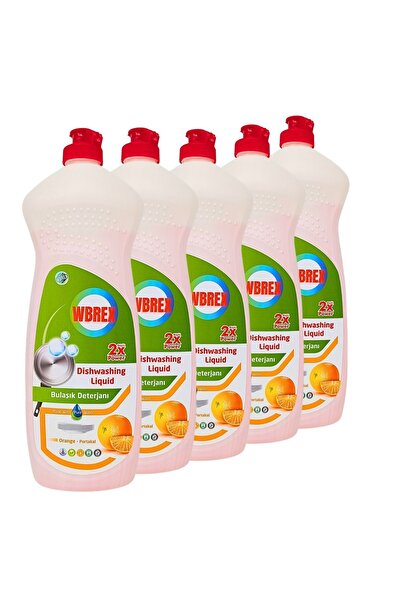 WBREX Sıvı Bulaşık Deterjanı Portakal Kokulu 650 Ml*5 Adet