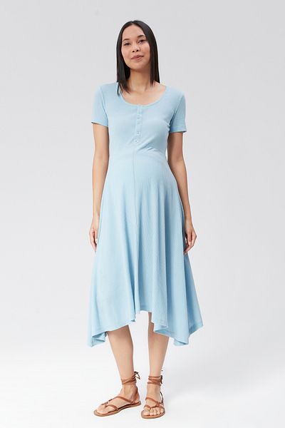 LYN MAMA Eros Baby Blue Maternity Dress